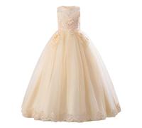 ABEHIK Girls Maxi Prom Dress Princess Tulle Dress for Holiday Party Gradient
