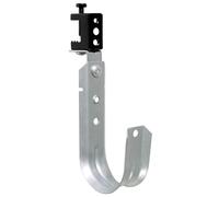 Abeicy 10 Packs 2" Heavy Duty Cable Support J Hooks with Swivel Beam Clamp, Wire Support J-Hook for Hanging Cable & Wire Management Mounts to Beams Up to 1/2" Thick