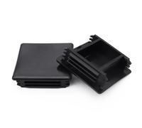Abeicy 12 Pack 1-5/8" x 1-5/8" Strut Channel Insert End Caps, Square Plug Cap for Protecting The Ends of Struts or Profiles, Black