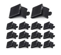 Abeicy 14 Pack Black Shelf Supports Clips, Adjustable Steel Pilaster Heavy Duty Shelving Brackets for Metal Wood Freezer Fridge and Cabinet