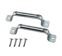 Abeicy 2 Pack Heavy Duty Garage Door Pull Handles for Most Bottom Lift Handle Replacement, Sliding Barn Shed, Silver