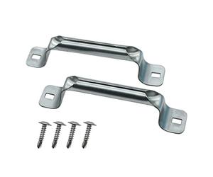 Abeicy 2 Pack Heavy Duty Garage Door Pull Handles for Most Bottom Lift Handle Replacement, Sliding Barn Shed, Silver