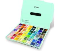 ABEIER HIMI Gouache Paint Set, Twin Cup 112 Colors x 12ml/0.4oz, Non-Toxic
