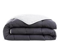 Abeil White and Grey Two-Tone Quilt 200 x 200 cm