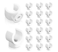 Abeillo 20 Packs 1/2 Inch PEX Clips Pipe Hangers Clamps Pipe Support Holder 16 mm U-Hook Hangers Water Pipe Holder Clamps Tubing Clamp Clips Socket