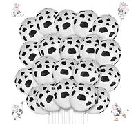 Abeillo 20 Pieces Cow Balloons Funny Cow Print Balloons Latex Balloon For Children's Birthday Western Cowboy Farm Party Decoration Supplies