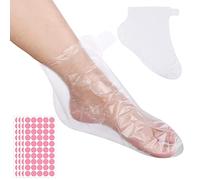 Abeillo 200pcs Paraffin Wax Bath Liners for Feet, Paraffin Baths Socks Thermal Therabath Foot Cover Plastic Pedicure Bags Hot Wax Mitten Bags for Paraffin Wax Machine Wax Treatment