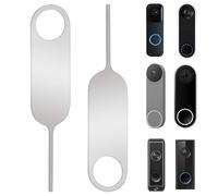 Abeillo 2Pcs Blink Doorbell Key Replacement Tool, Doorbell Opening Pin Tool Release Removal Pin Compatible with Arlo, Nest and Eufy Video Remove Blink Doorbell Mount and Battery Replacement