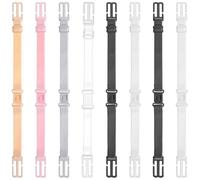 Abeillo 8PCS Women's Non-slip Elastic Bra Strap Holder for Slipping, Adjustable Bra Strap Holder Back - Conceal Straps Keep Bra Straps in Place