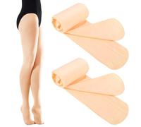 Abeillo Ballet Tights Girls Skin Tone Dance Tights, Footed Convertible Ballet Legging Stocking For Kids Student Practice 5-9 Years Old M Size