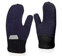 Abeillo Kids Double Layer Warm Knit Mittens, Girls Boys Winter Outdoor Lined Gloves Cute Full Finger Children Knit Gloves for 4-8 Years
