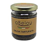 aBeiou. Truffle sauce 170g, extra gourmet product 100% Italian, black summer truffle and mushroom sauce, homemade, ready to use, vegan, vegetarian, gluten free, gifts