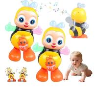 Abejita Chiquitita De Plim Juguete, Juguete De Abejita Chiquita con Musica, Dancing Bee Toy with Music & LED Lights, Avejita Chiquitita Juguete, Sensory Light up Toys for Baby (Color 2)