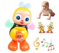 Abejita Chiquitita De Plim Juguete, Juguete De Abejita Chiquita con Musica, Dancing Bee Toy with Music & LED Lights, Avejita Chiquitita Juguete, Sensory Light up Toys for Baby (Color 1)