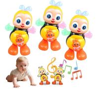 Abejita Chiquitita De Plim Juguete, Juguete De Abejita Chiquita con Musica, Dancing Bee Toy with Music & LED Lights, Avejita Chiquitita Juguete, Sensory Light up Toys for Baby (Color 3)
