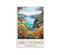 Abel Tasman National Park Vintage Travel Poster 12x18inch(30x45cm) Canvas Wall Art Posters for Living Room Decor Paintings for Home Decor