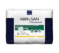 Abena Abri-San Premium Mens & Womens Incontinence Pads, Breathable & Comfortable, Fast Absorption, Discreet & Effective Shaped Incontinence Pads for Men/Women - Premium 7, 2100ml Absorbency, 30PK