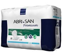 Abena Abri-San Premium Mens & Womens Incontinence Pads, Breathable & Comfortable, Fast Absorption, Discreet & Effective Shaped Incontinence Pads for Men/Women - Premium 6, 1600ml Absorbency, 3x 34PK