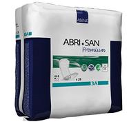 Abena Abri-San Premium Mens & Womens Incontinence Pads, Breathable & Comfortable, Fast Absorption, Discreet & Effective Shaped Incontinence Pads for Men/Women - Premium 3A, 650ml Absorbency, 28PK