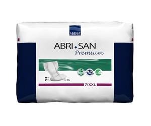Abena Abri-San Premium XXL 7, Shaped Incontinence Pads, 2000 ml Absorbency, Pack of 26