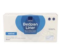 ABENA Bedpan Liner, Pack of 20, Disposable Bags With Pads, Clean & Hygienic, Fast Absorbing & Secure Commode Toilet Chair Liners