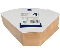 ABENA Brown Disposable Coffee Filters | Pack of 200 | Unbleached 1x4 Papers | Filter Coffee Brown Cone Filter Paper