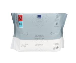 ABENA Classic Dry Wipes | Pack of 65 Wipes | 30 x 38cm | Multifunctional Cleansing Wipes | Hygiene Wipes | Easy & Effective Everyday Cleaning | Disposable Towels | Absorbency Level 3
