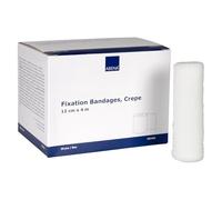ABENA Crepe Fixation Bandage, 12cm x 4m, Pack of 20 Rolls, Non-Adhesive, ≥80% Stretch Capacity Breathable Non-Woven Retention Bandage, Soft Stretch for Wound Dressings, Catheter & Drains, Latex Free