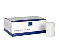 ABENA Crepe Fixation Bandage, 6cm x 4m, Pack of 20 Rolls, Non-Adhesive, ≥80% Stretch Capacity Breathable Non-Woven Retention Bandage, Soft Stretch for Wound Dressings, Catheter & Drains, Latex Free