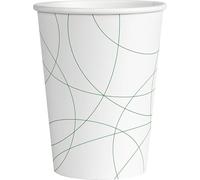 ABENA Disposable Paper Cups | Pack Of 50 Abstract Design Disposable Cups | 20 cl Paper Cups For Hot Drinks Or Cold Drinks, These Disposable Coffee Cups Are Compostable To Minimise Environmental Impact