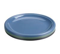 ABENA Essentialz Resuable Plastic Plates Made from PP Materials, Pack of 6 Colourful, Dishwasher Safe Reusable Dinner Plates for Adults & Kids. 100% Recyclable. Durable & Lightweight.