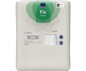 Abena Fix Pants Super 4XL Disposable Underwear | Pack of 3 | Incontinence Pull Up Pants for Fixing Products and Pads | For Men and Women