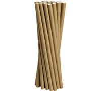 Abena Gastro Brown Paper Straws | Pack of 100 | Biodegradable Straws | Drink Straws | Milkshake Straws | Cocktail Straws | Drinking Straws | Long Straws | Disposable Straws