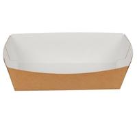 ABENA Gastro Line Disposable Chip Trays | 15.2x8.2x4.3cm | Pack Of 90 Brown Paperboard Disposable Bowls For Hot Food | Disposable Trays Suitable For Use As Hot Dog Trays And Nacho Trays.
