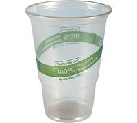 ABENA Gastro-Line Re-Bio Drinking Cup, 100% Biodegradable In Just One-Year Outdoors, Disposable Plastic Cups That Are Better For The Environment Than Alternatives - Clear PP, 50cl (50 PK)