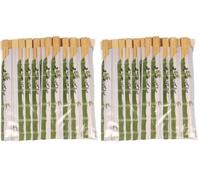 Abena Gastro Wooden Chopsticks | 100 Pairs | 21cm | Sustainable Bamboo | Disposable | for Sushi or Chinese Cuisine | Bulk Pack (Pack of 2)