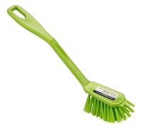 ABENA Green Washing Up Brush |23.5cm Dish Washing Brush| PP Plastic Dish Brushes For Washing Up With Nylon Bristles. Effective and efficient washing up brushes for use as washing brushes for dishes.