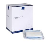 ABENA Liquid Repellent Gauze Pads, 25 Individually Packed Gauze Dressings for Wounds Sterile, 10x20cm Soft Absorbent Non Woven Swabs, Non-Adhesive Liquid Repellent Dressings for Wounds