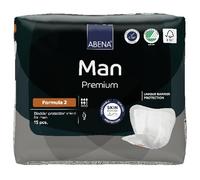 Abena Man Formula 2, 700ml, Pack of 15, Incontinence Pads for Men, Eco-Labelled Men's Incontinence Protection, Extra Protection, Breathable & Comfortable with Fast Absorption, Discreet