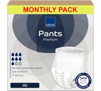 ABENA Pants Premium Pull-Up Incontinence Pants, Eco-Labelled Incontinence Pants for Men & Women, Discreet, Protective, Breathable, Comfortable, Medium 2, 80-110cm Waist, 1900ml Absorbency, 90PK