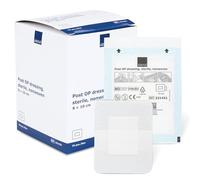 ABENA Post Operation Dressing, 8x10cm, Pack of 70, Sterile, Adhesive, Breathable Non-Woven Plaster, Soft Absorbent Dressing for Wound Care, Cuts & Abrasions, Latex Free