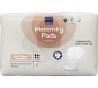 Abena Premium Maternity Pads for Women Super Absorption, Soft Disposable Pads for After-Delivery Incontinence, Pack of 15