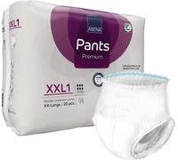Abena Pants XXL1 Incontinence Pants, Large Capacity Incontinence Pants for Men and Women, Breathable and Comfortable with Fast Absorption, Discreet Incontinence Pads, 60-80" Waist, 1450ml, 20PK