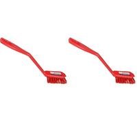 ABENA Red Washing Up Brush |23.5cm Dish Washing Brush| PP Plastic Dish Brushes For Washing Up With Nylon Bristles. Effective and efficient washing up brushes for use as washing brushes for dishes.