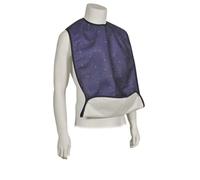 ABENA Reusable Blue Adult Bibs for Women and Men |90x45cm| Washable Adult Bibs for Elderly, Reusable Food Bibs to Avoid Clothing Stains and Mess During Breakfast, Dinner & Lunch
