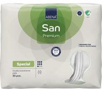 ABENA San Mens & Womens Incontinence Pads, Breathable & Comfortable, Fast Absorption, Discreet & Effective Shaped Incontinence Pads for Men/Women - Special Air Plus, 2000ml Absorbency, 30PK