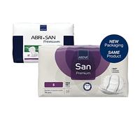 ABENA San Premium Mens & Womens Incontinence Pads, Breathable & Comfortable, Fast Absorption, Discreet & Effective Shaped Incontinence Pads for Men/Women - Premium 5, 1200ml Absorbency, 4x 36PK