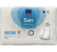 ABENA San Premium Mens & Womens Incontinence Pads, Breathable & Comfortable, Fast Absorption, Discreet & Effective Shaped Incontinence Pads for Men/Women - Premium 6, 1600ml Absorbency, 3x 34PK