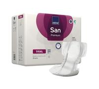 ABENA San Premium Mens & Womens Incontinence Pads, Breathable & Comfortable, Fast Absorption, Discreet & Effective Shaped - Air Plus, 7, XXL, 4x 26PK