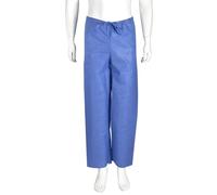 ABENA Scrub Suit | Scrub Pants | 106x53cm | Medium | Navy Scrub Trousers| Single Packed | Non-Sterile | Single Use | Scrub Trousers| Unisex Waste Tie Scrub Bottoms | Medical Uniforms & Scrubs